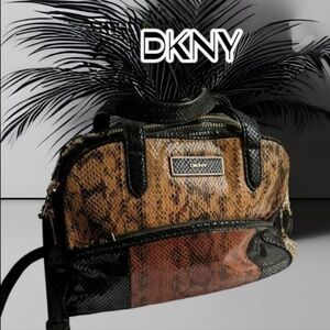 DKNY FAUX SNAKE SKIN PURSE